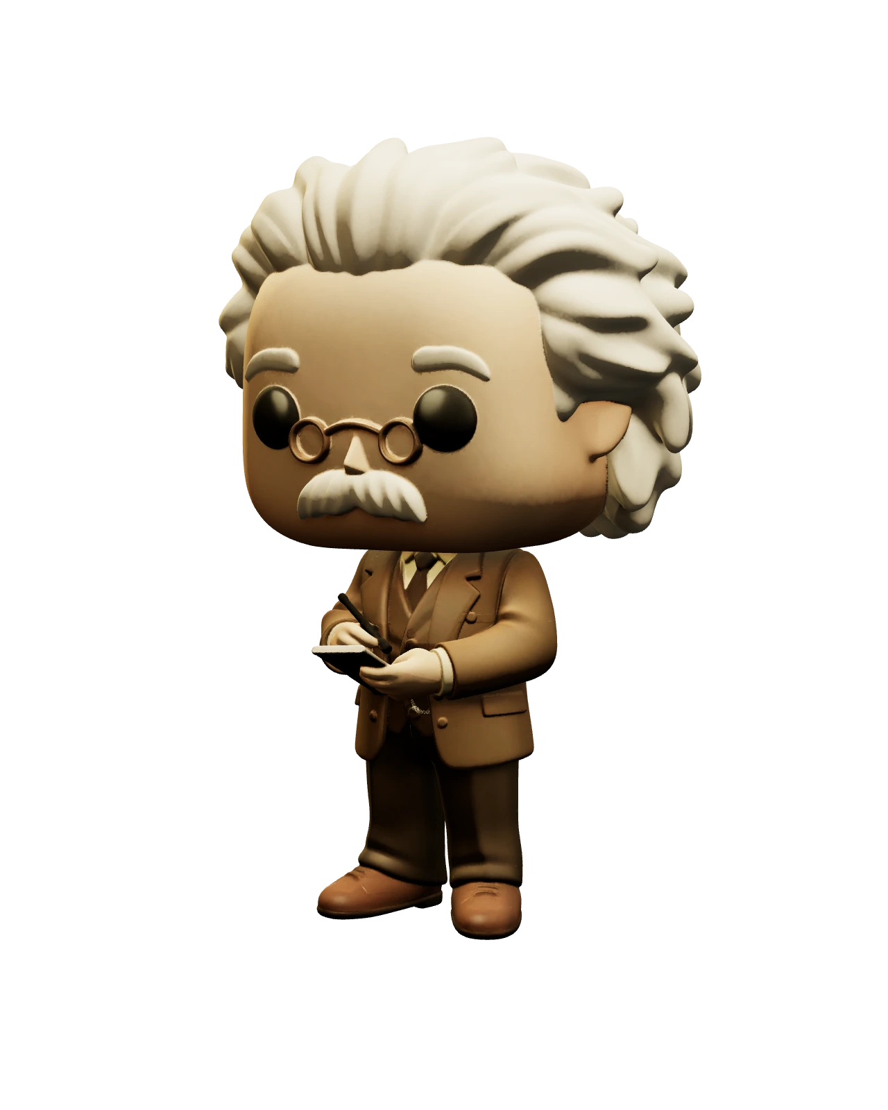 Einstein vinyl figure under the spotlight